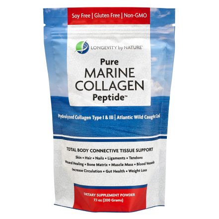 Pure Marine Fish Collagen Peptide Powder | Longevity By Nature